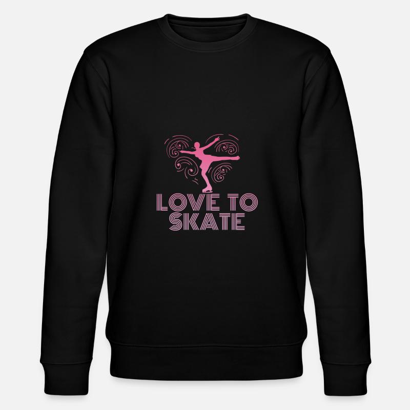Eiskunstlauf - Stanley/Stella Unisex Bio-Sweatshirt CHANGER  - Schwarz