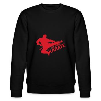 Compétition de karaté - Sweat bio CHANGER Stanley/Stella Unisexe - noir - Devant - Nik (191cm) & Marisol (170cm)
