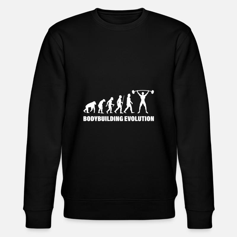BODYBUILDING EVOLUTION - Stanley/Stella CHANGER Unisex Organic Sweatshirt - black