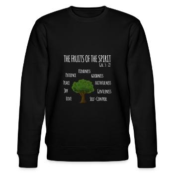 Jesus - Stanley/Stella Unisex Bio-Sweatshirt CHANGER  - Schwarz - Vorne - Nik (191cm) & Marisol (170cm)