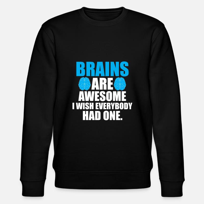 brains - Stanley/Stella CHANGER Unisex Organic Sweatshirt - black