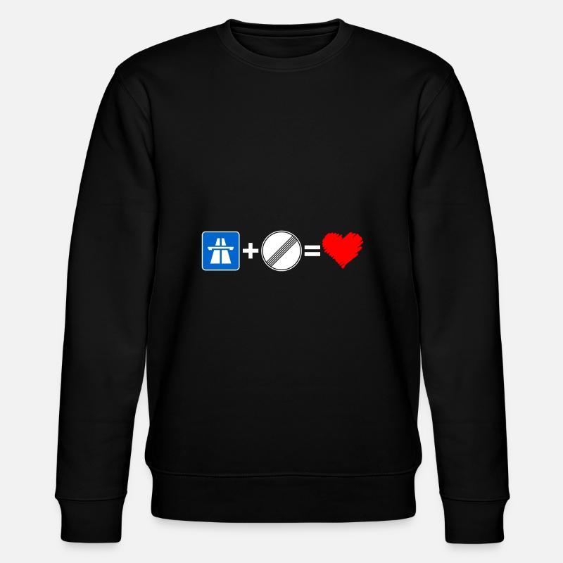 Autobahn - Stanley/Stella Unisex Bio-Sweatshirt CHANGER  - Schwarz