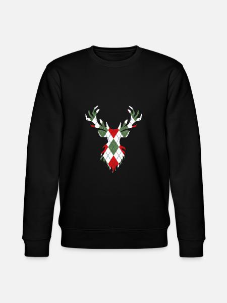 Double exposure deer - Stanley/Stella CHANGER Unisex Organic Sweatshirt - black