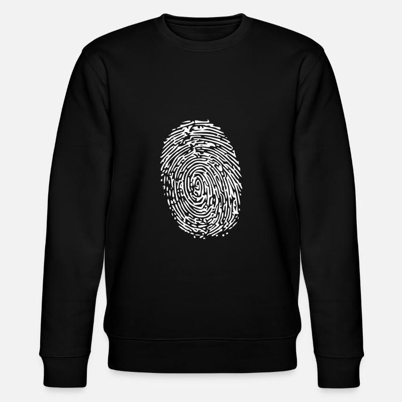 Fingerabdruck - Stanley/Stella Unisex Bio-Sweatshirt CHANGER  - Schwarz