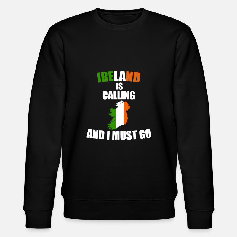 Irland - Stanley/Stella Unisex Bio-Sweatshirt CHANGER  - Schwarz