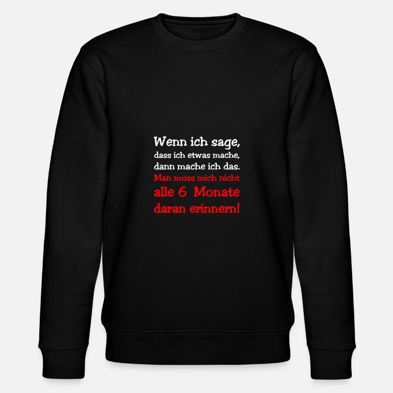 Ich mache das - Stanley/Stella Unisex Bio-Sweatshirt CHANGER  - Schwarz