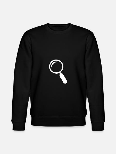 Magnifying glass - perfect design - Stanley/Stella CHANGER Unisex Organic Sweatshirt - black