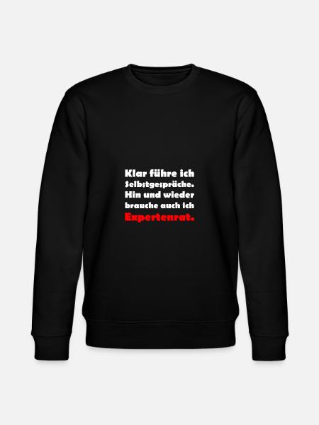 Klar führe ich Selbstgespräche. - Stanley/Stella Unisex Bio-Sweatshirt CHANGER - Schwarz