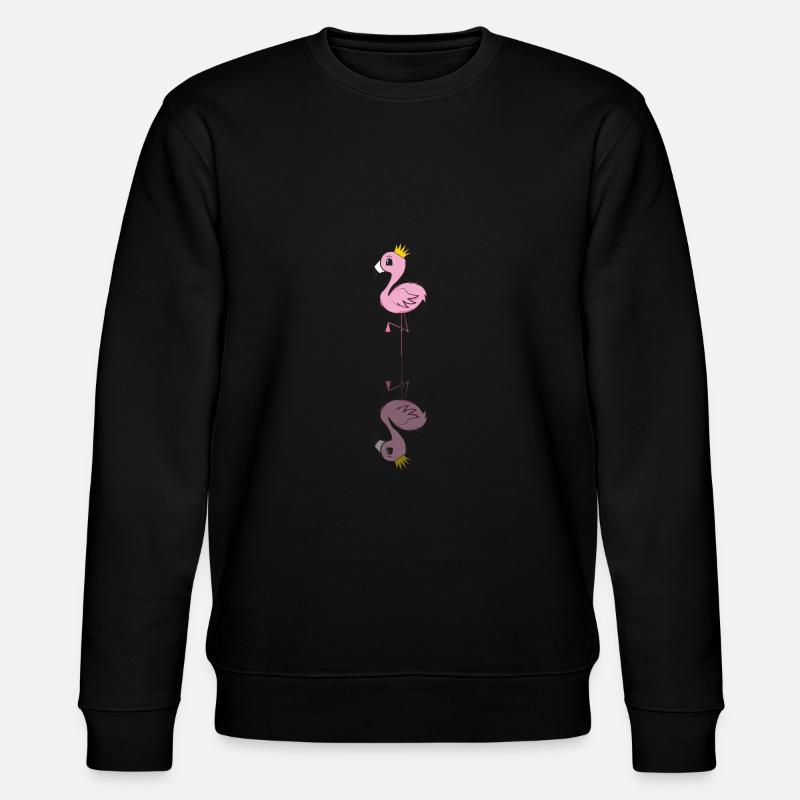 FLAMINGO - Stanley/Stella Unisex Bio-Sweatshirt CHANGER  - Schwarz