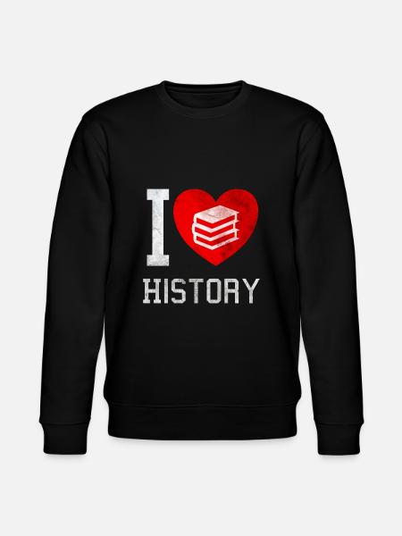 I love history - Stanley/Stella CHANGER Unisex Organic Sweatshirt - black