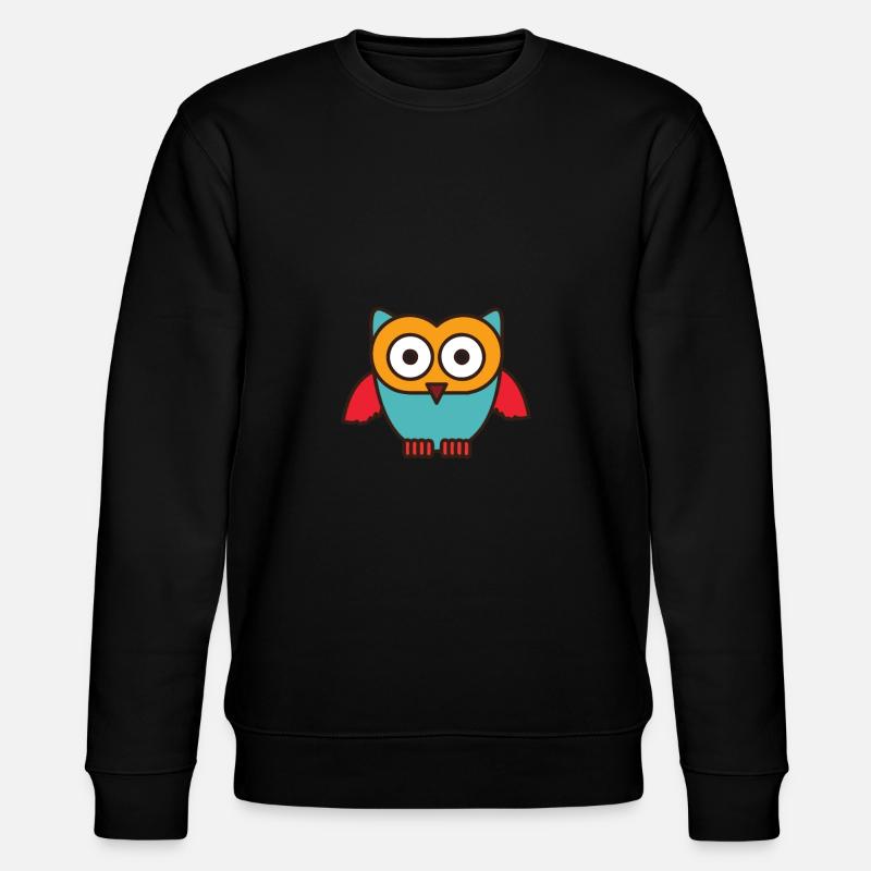 Owls Design - Hibou mignon - Sweat bio CHANGER Stanley/Stella Unisexe - noir