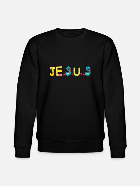 Jesus - Stanley/Stella Unisex Bio-Sweatshirt CHANGER - Schwarz