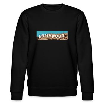 Hollywood - Stanley/Stella Unisex Bio-Sweatshirt CHANGER  - Schwarz - Vorne - Nik (191cm) & Marisol (170cm)