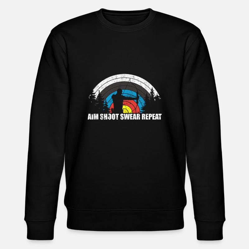 Spaß Bogenschießen Bogenjäger Bogenjagd Bogenjagd - Stanley/Stella Unisex Bio-Sweatshirt CHANGER  - Schwarz
