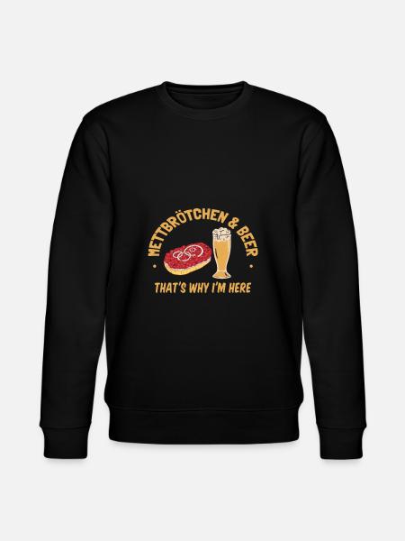 Mettbrötchen Mett Mettigel - Stanley/Stella Unisex Bio-Sweatshirt CHANGER - Schwarz