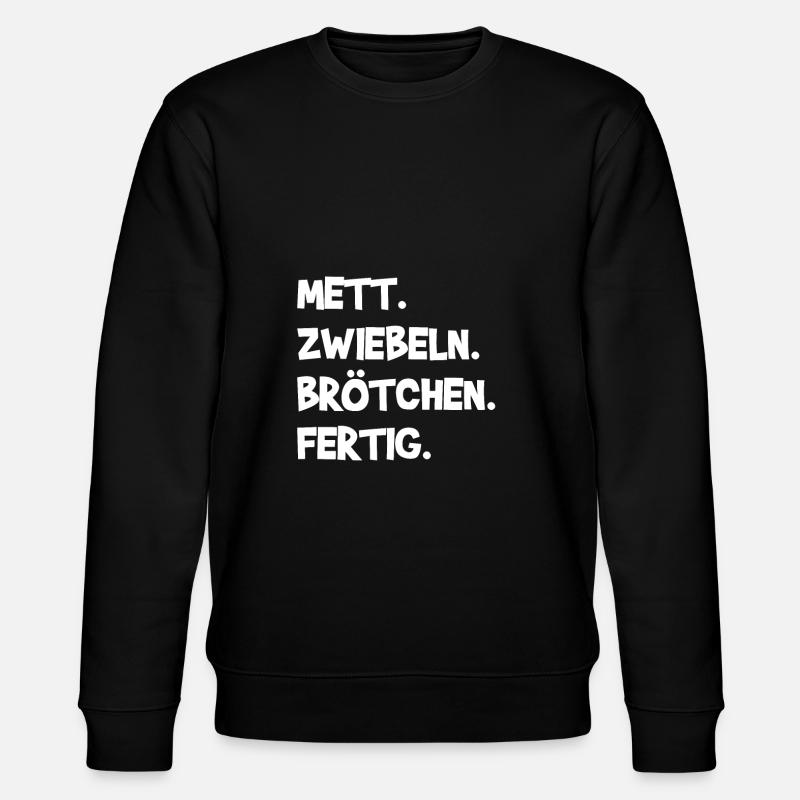 Mettbrötchen Mett Mettigel - Stanley/Stella Unisex Bio-Sweatshirt CHANGER  - Schwarz