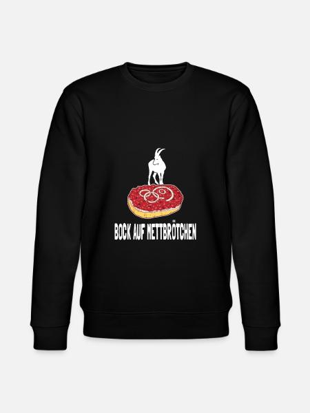 Mettbrötchen Mett Mettigel - Stanley/Stella Unisex Bio-Sweatshirt CHANGER  - Schwarz