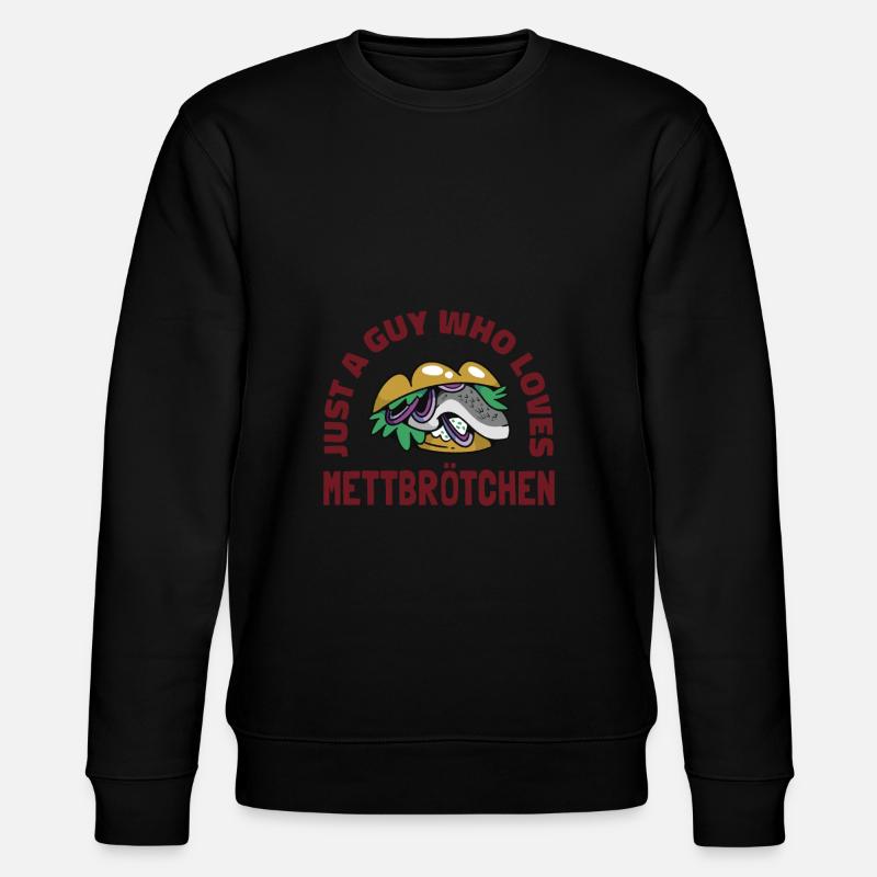 Fischbrötchen mit Pommes - Stanley/Stella Unisex Bio-Sweatshirt CHANGER  - Schwarz