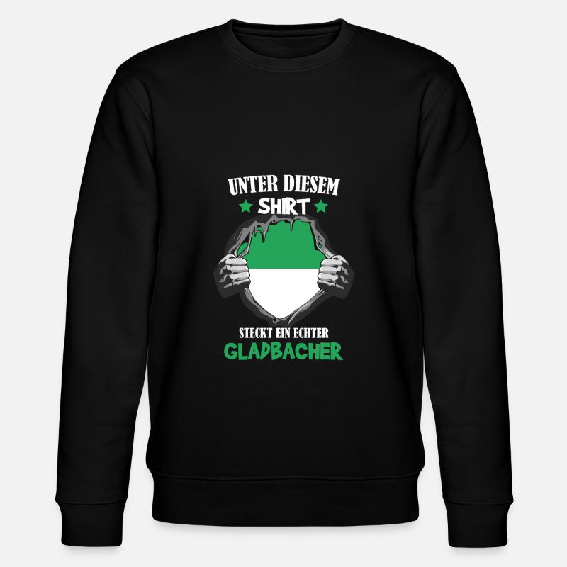 Mönchengladbach Fanartikel - Stanley/Stella Unisex Bio-Sweatshirt CHANGER  - Schwarz