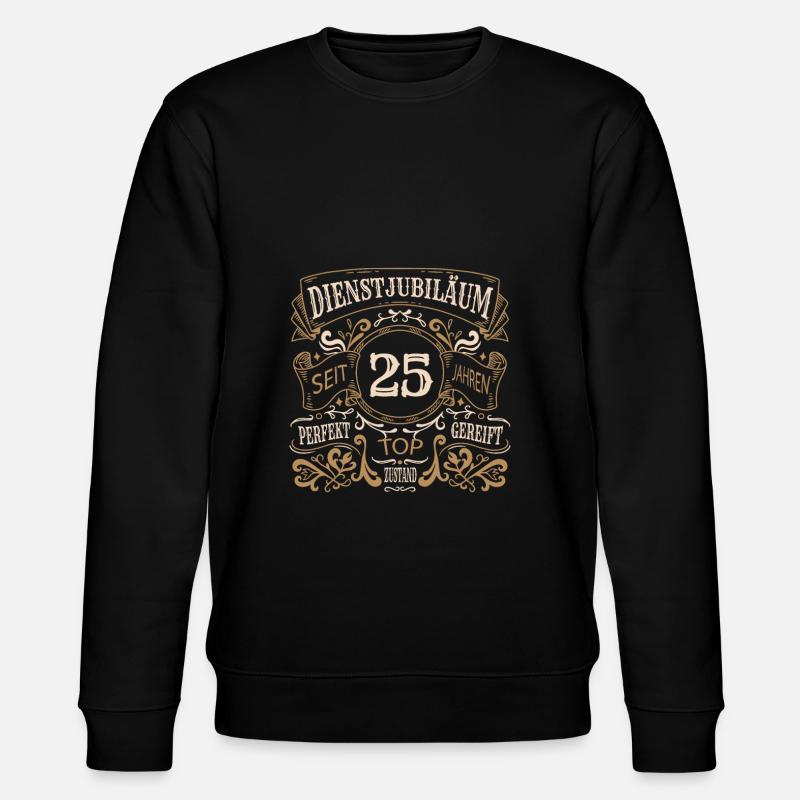 Firmenjubiläum 25 Jahre Dienst - Stanley/Stella Unisex Bio-Sweatshirt CHANGER  - Schwarz