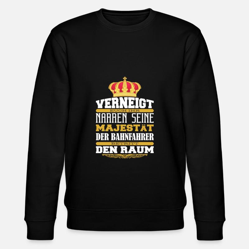 Straßenbahnfahrer Straßenbahn S-Bahn - Stanley/Stella Unisex Bio-Sweatshirt CHANGER  - Schwarz