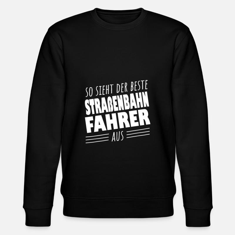 Straßenbahnfahrer Straßenbahn S-Bahn - Stanley/Stella Unisex Bio-Sweatshirt CHANGER  - Schwarz
