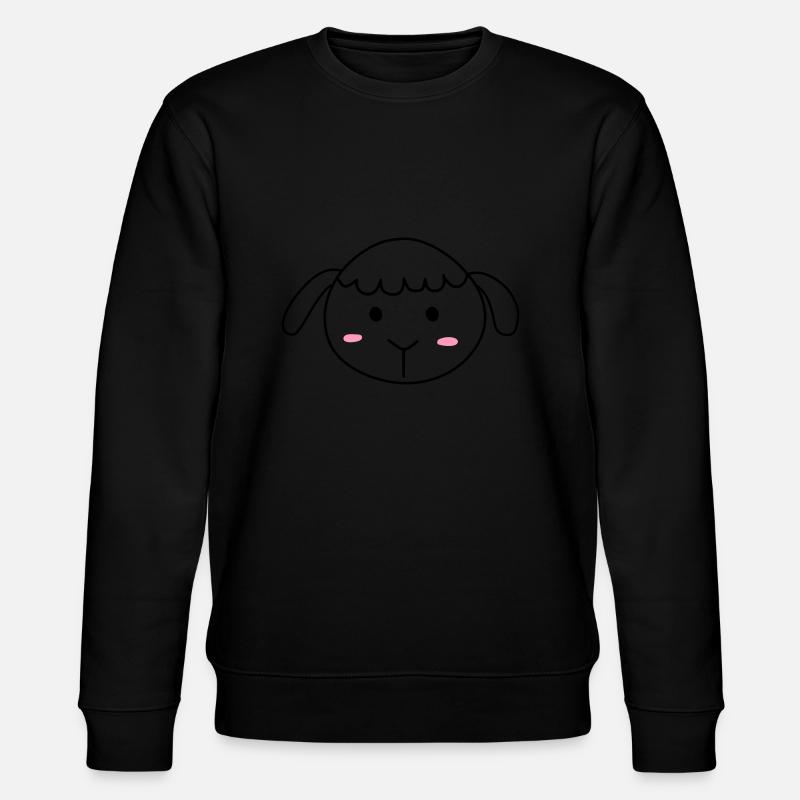 Cute sheep - Stanley/Stella Unisex Bio-Sweatshirt CHANGER  - Schwarz