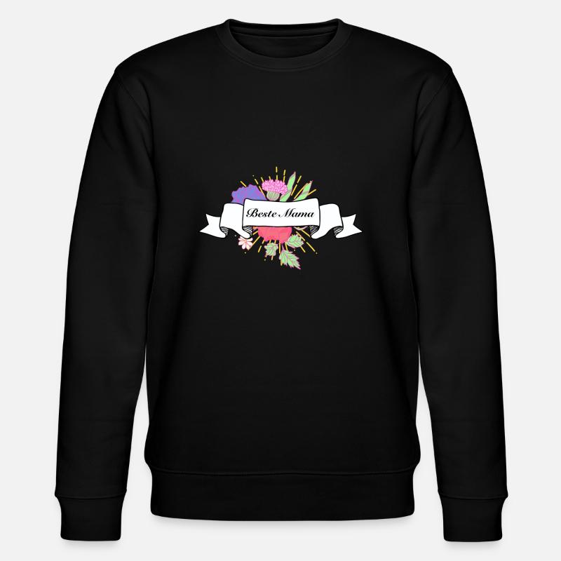 Beste Mama - Stanley/Stella Unisex Bio-Sweatshirt CHANGER  - Schwarz