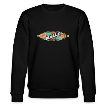 Kalle Kalle - Stanley/Stella Unisex Bio-Sweatshirt CHANGER  - Schwarz - Vorne - Nik (191cm) & Marisol (170cm)