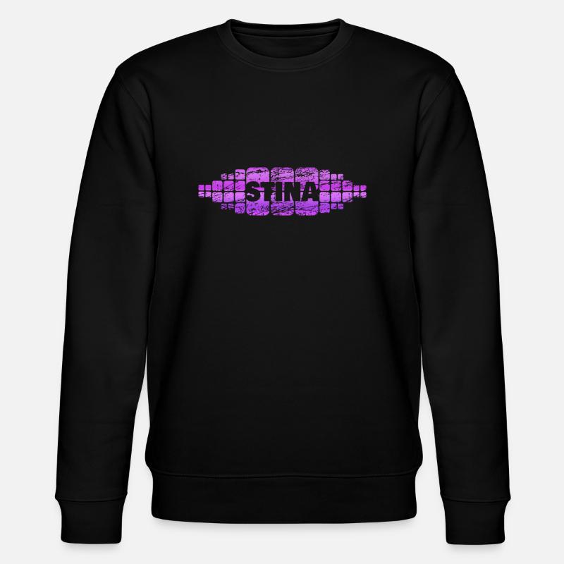 Geschenk für Stina - Stanley/Stella Unisex Bio-Sweatshirt CHANGER  - Schwarz