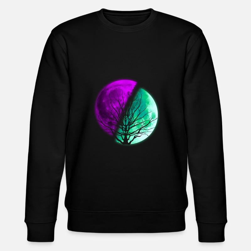 Mond - Stanley/Stella Unisex Bio-Sweatshirt CHANGER  - Schwarz
