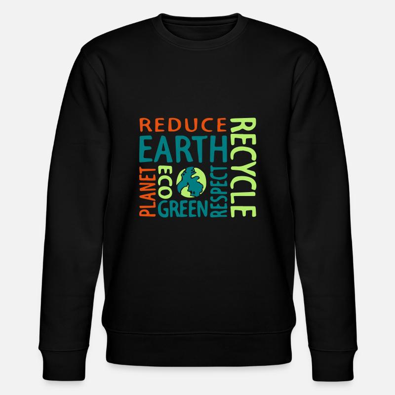Save the Planet - Stanley/Stella Unisex Bio-Sweatshirt CHANGER  - Schwarz