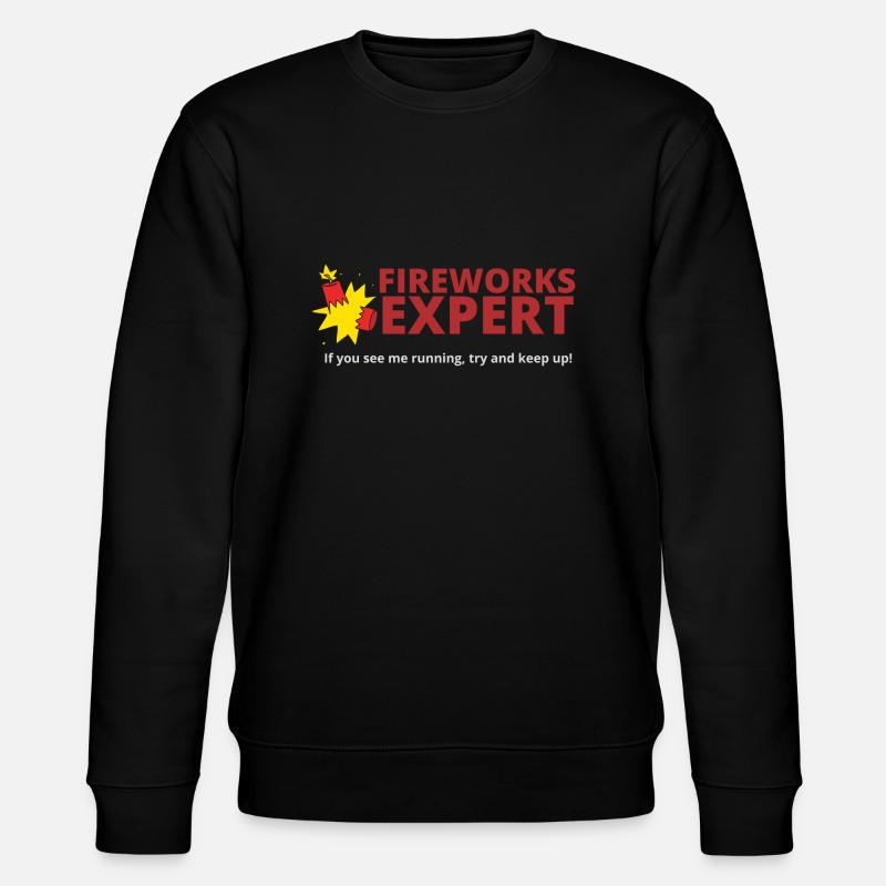 FIREWORKS EXPERT - Stanley/Stella Unisex Bio-Sweatshirt CHANGER  - Schwarz