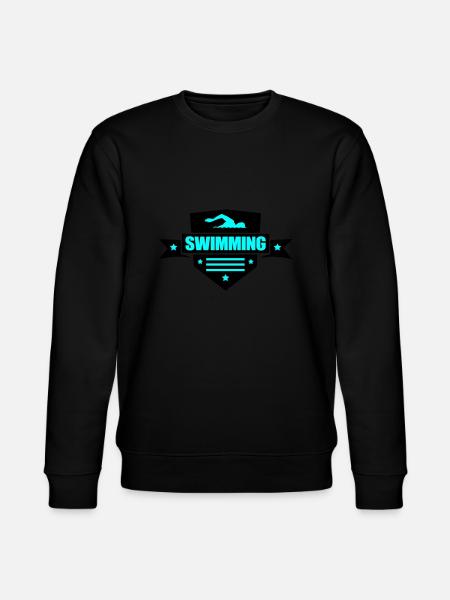Swimming - Stanley/Stella Unisex Bio-Sweatshirt CHANGER - Schwarz