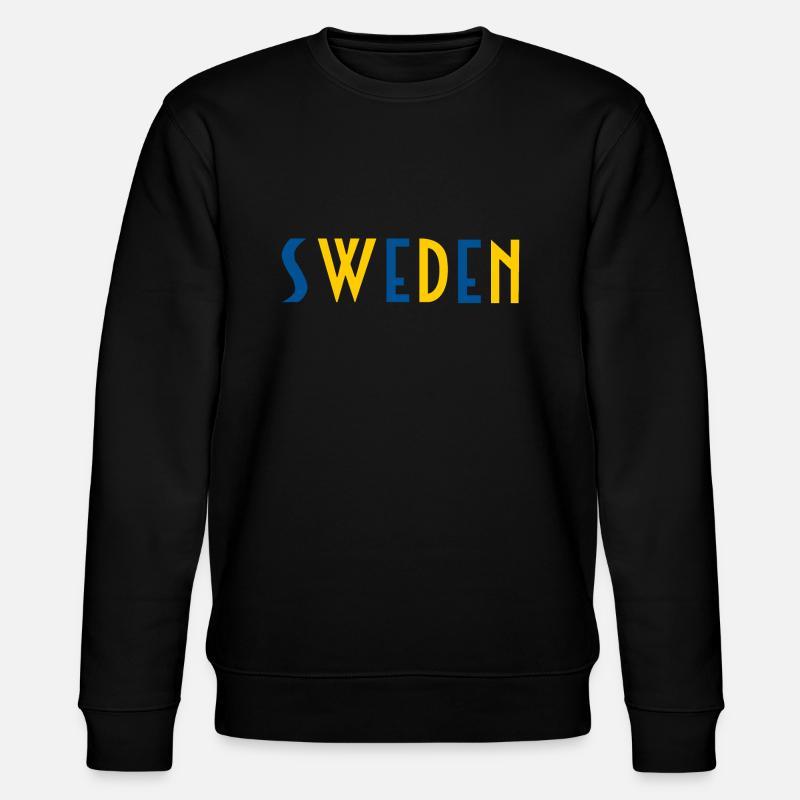 Schweden - Stanley/Stella Unisex Bio-Sweatshirt CHANGER  - Schwarz