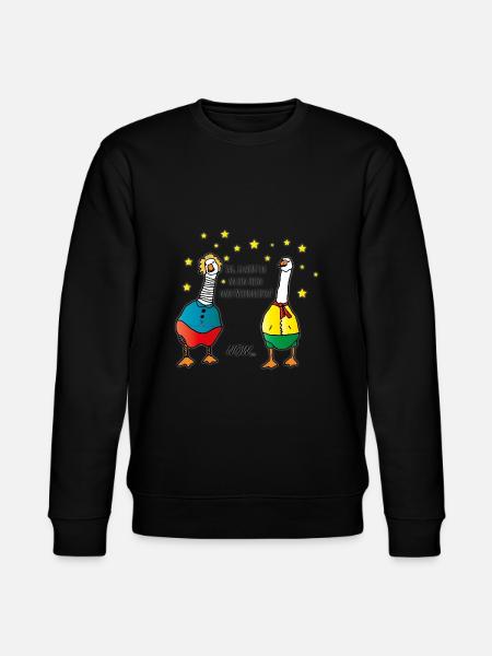 Weihnachtsgans - Stanley/Stella Unisex Bio-Sweatshirt CHANGER - Schwarz