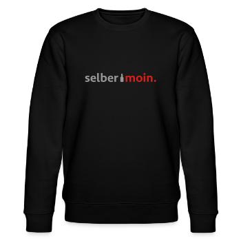Self moin. With beer bottle in gray / red - Stanley/Stella CHANGER Unisex Organic Sweatshirt - black - Front - Nik (191cm) & Marisol (170cm)