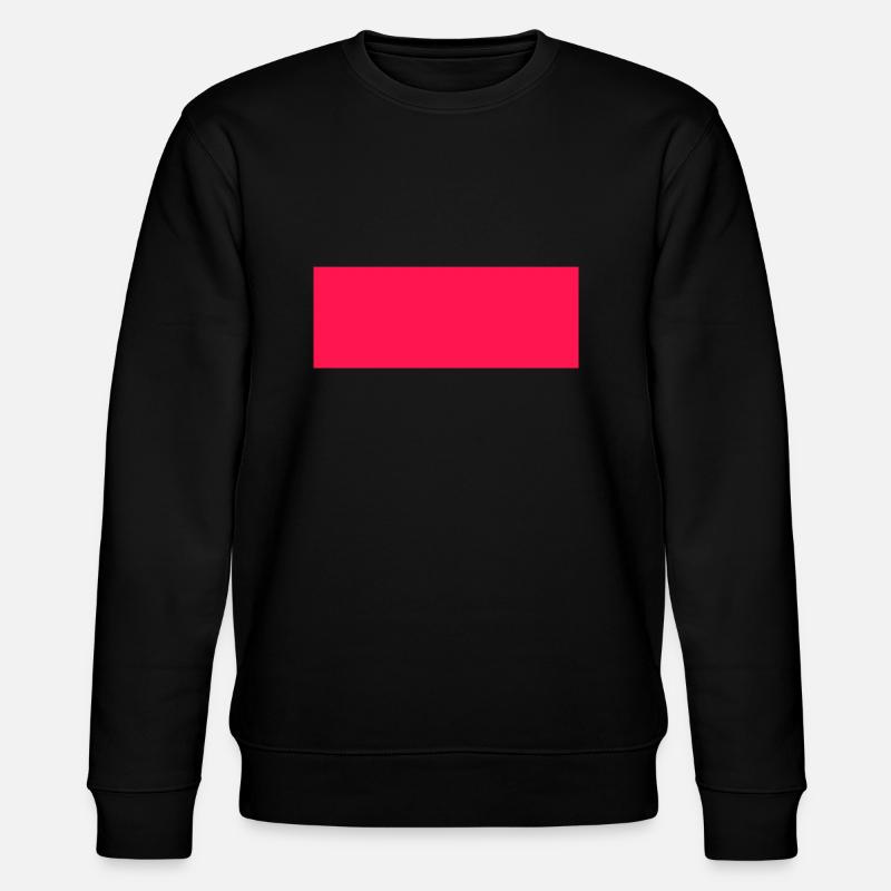 Roter Balken - Stanley/Stella Unisex Bio-Sweatshirt CHANGER  - Schwarz