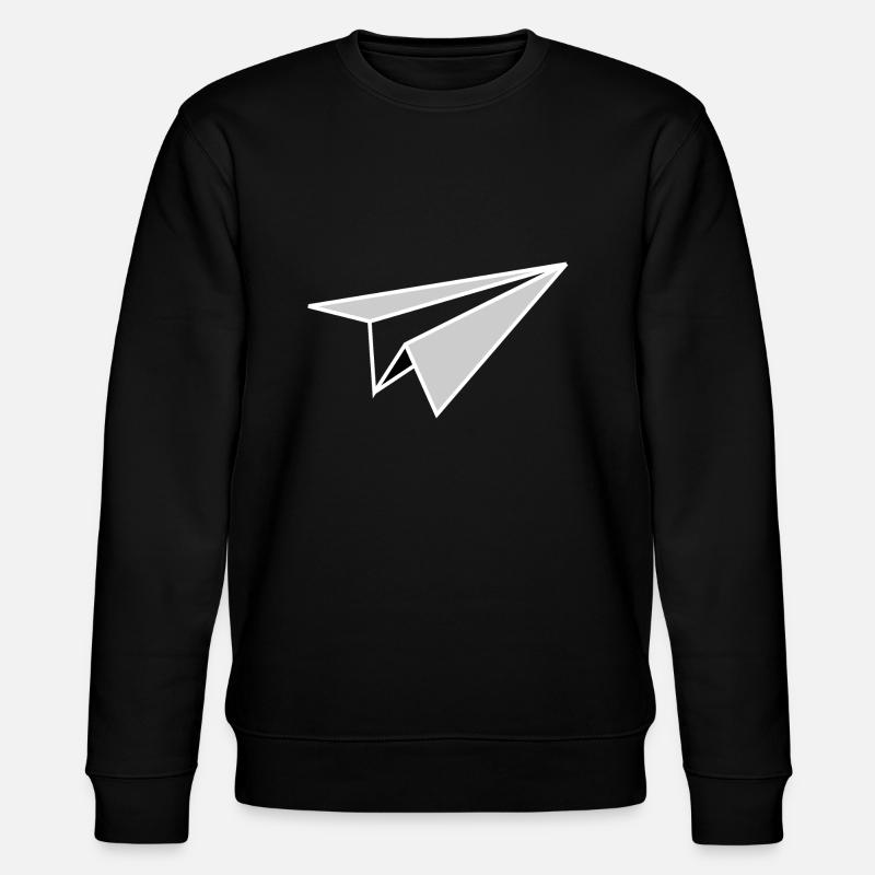 Papierflieger Origami - Stanley/Stella Unisex Bio-Sweatshirt CHANGER  - Schwarz