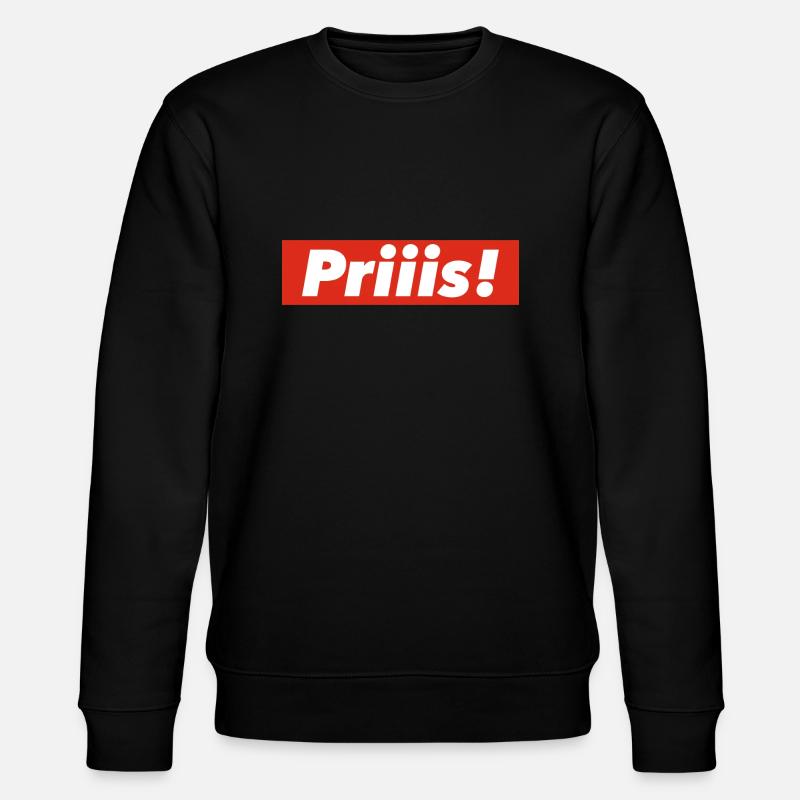 Schnupf Schnupfspruch Schnupftabak priis - Stanley/Stella Unisex Bio-Sweatshirt CHANGER  - Schwarz