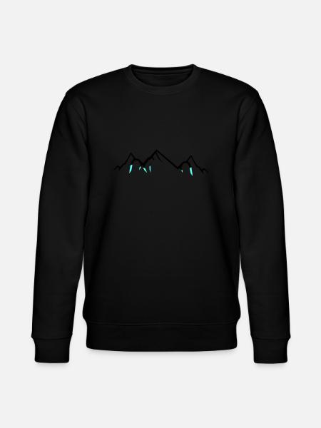 Mountains - Stanley/Stella Unisex Bio-Sweatshirt CHANGER - Schwarz