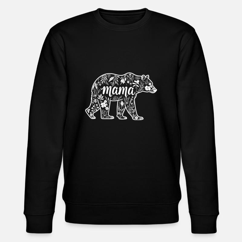 Mama Bear - Mama Bear - Stanley/Stella CHANGER Unisex Organic Sweatshirt - black
