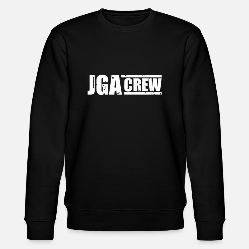 Jga Crew Junggesellenabschied - Stanley/Stella Unisex Bio-Sweatshirt CHANGER  - Schwarz