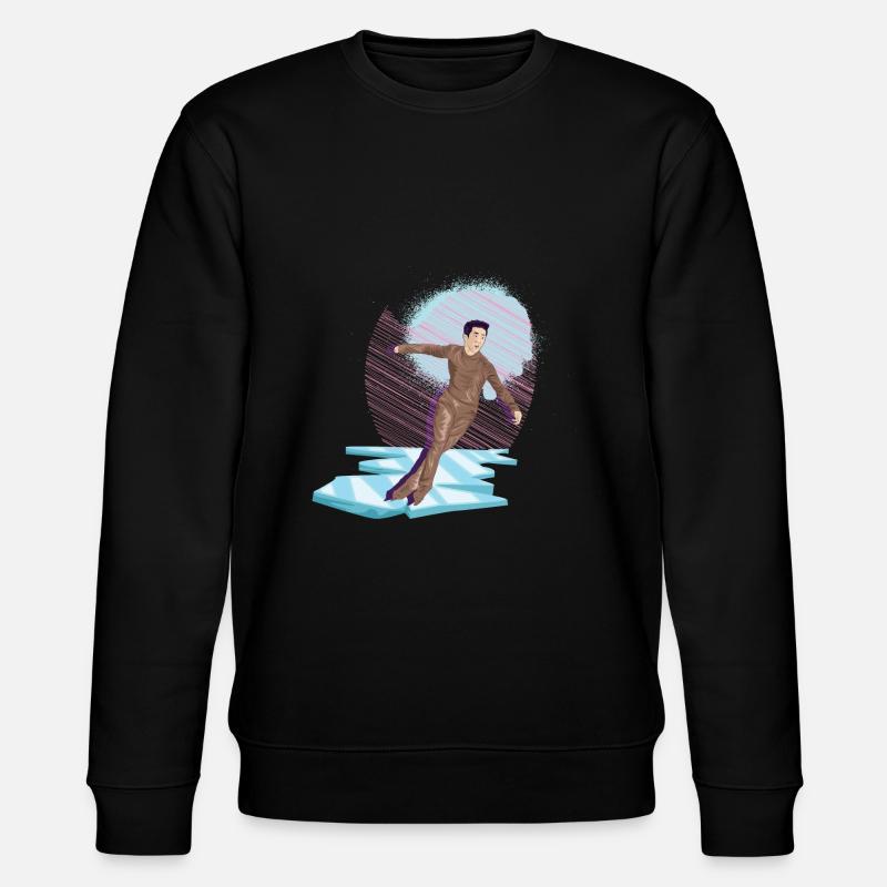 Schlittschuhlaufen Eiskunstlauf Eiskunstläufer Eis - Stanley/Stella Unisex Bio-Sweatshirt CHANGER  - Schwarz
