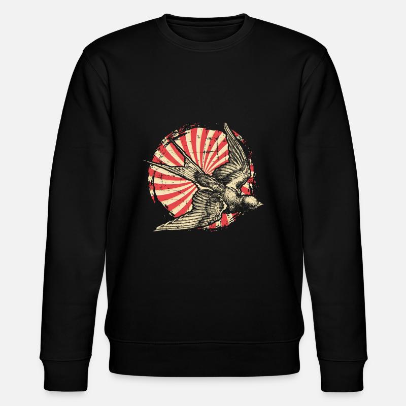Hirondelle oiseau - Sweat bio CHANGER Stanley/Stella Unisexe - noir