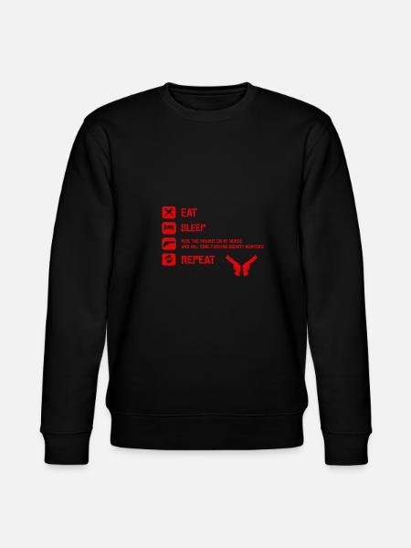 Eat Sleep Repeat RDD2 - Stanley/Stella CHANGER Unisex Organic Sweatshirt - black