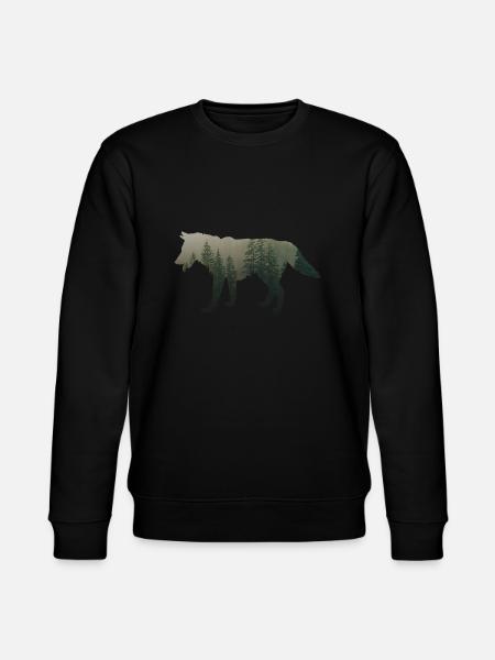 Eis Wolf - Stanley/Stella Unisex Bio-Sweatshirt CHANGER - Schwarz