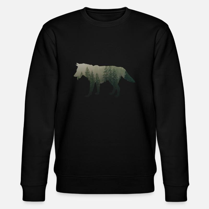 Loup de glace - Sweat bio CHANGER Stanley/Stella Unisexe - noir