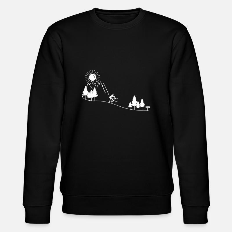 Mountain bike biker MTB - Stanley/Stella CHANGER Unisex Organic Sweatshirt - black