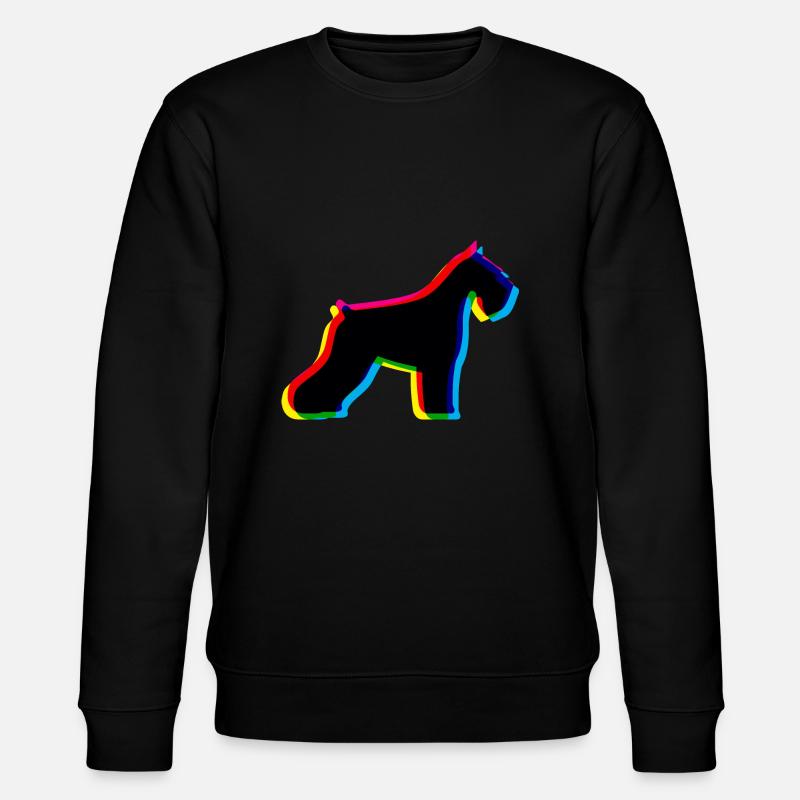 CMYK Schnauzer - Stanley/Stella CHANGER Unisex Organic Sweatshirt - black